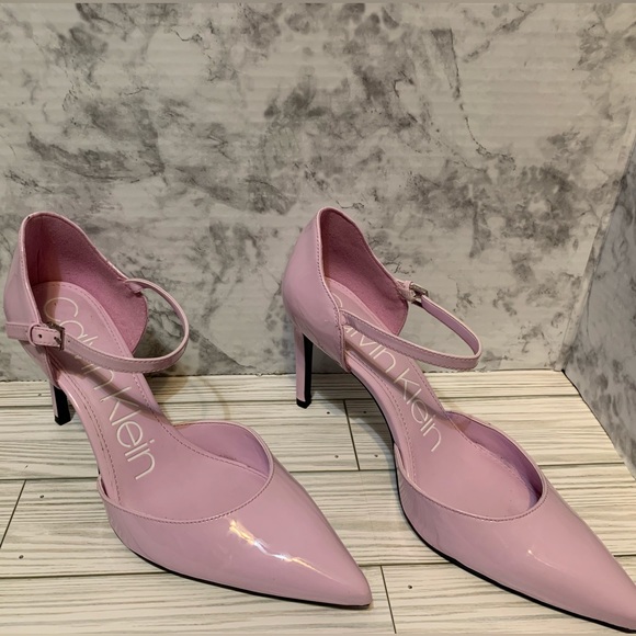 Calvin Klein Purple Gel Pod D Orsay Adjustable Strap Roya Pointed toe Stiletto - Picture 3 of 6